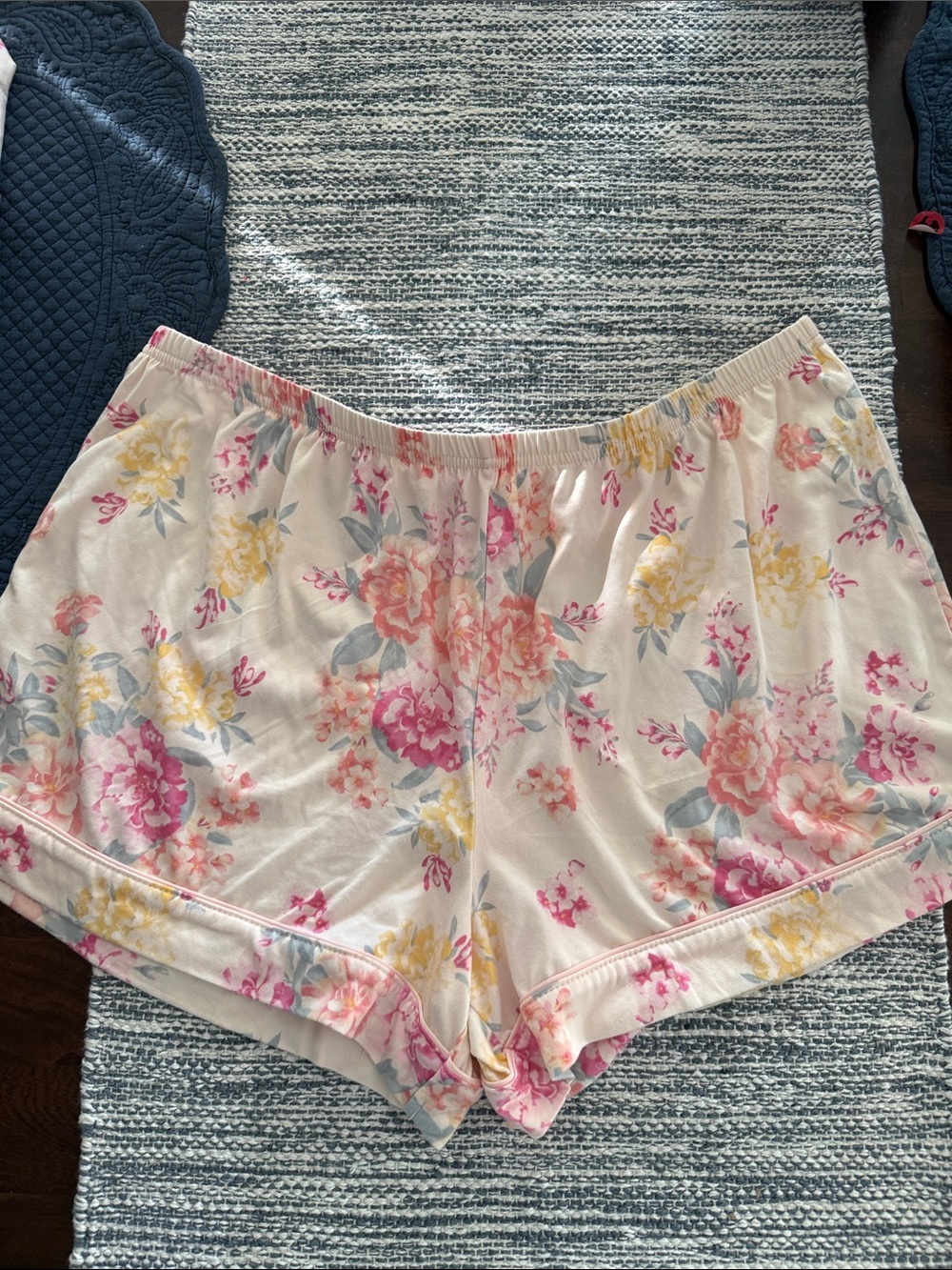 Flora Nikrooz Floral Short Pajama Set - shorts and button up - Picture 6 of 7